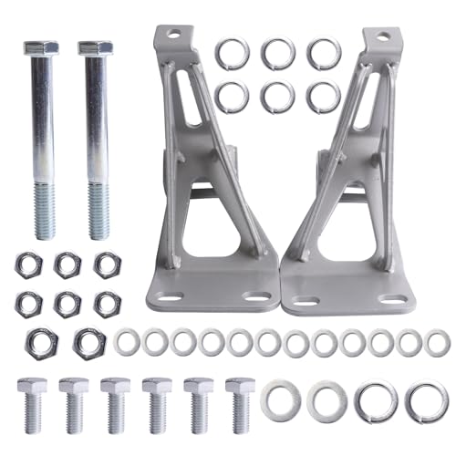 MITZONE Sheet Metal Mounts Brackets Compatible with 1963-1972 Chevy C10 GMC Truck Small Block V8 Works with Small Block Only Also Fitment for 69 C10 Motor mounts