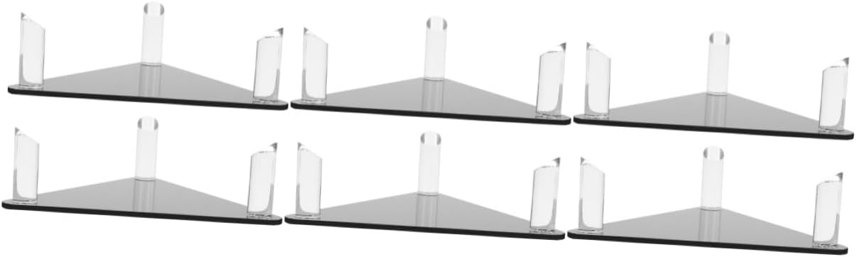 Mipcase 6pcs Basketball Display Stand Football Holder Versatile Rack for Soccer Rugby Softball Bowling for Home Office and Collectors