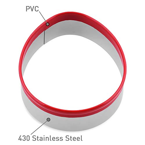 Fasaka The Easter’s Day Cookie Cutters With Red Color – 3Pcs Egg Biscuit Cutter For Baking And Decorating The Cake #TOP2