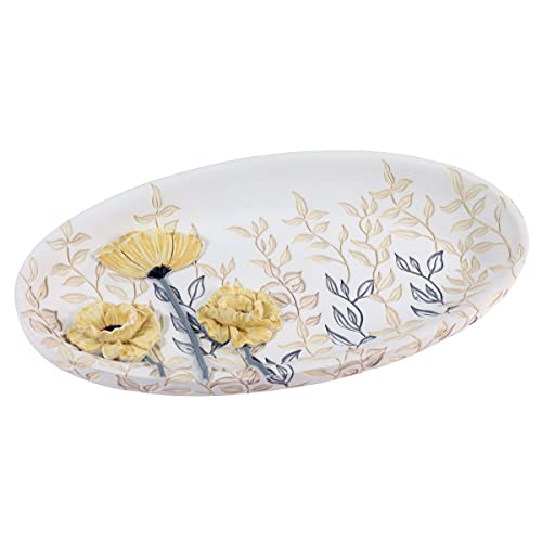 Avanti Linens - Vanity Tray, 100% Hand-Painted Resin Bathroom Accessories,