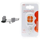 SCS Sentinel 3760074136520 Motorisation portail battant 24v, Blanc & control gate AAM0094 - Telecomande 4 canaux - touches orange