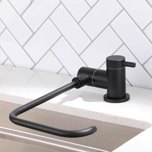Robinet de purificateur d'eau de cuisine noir à double sortie