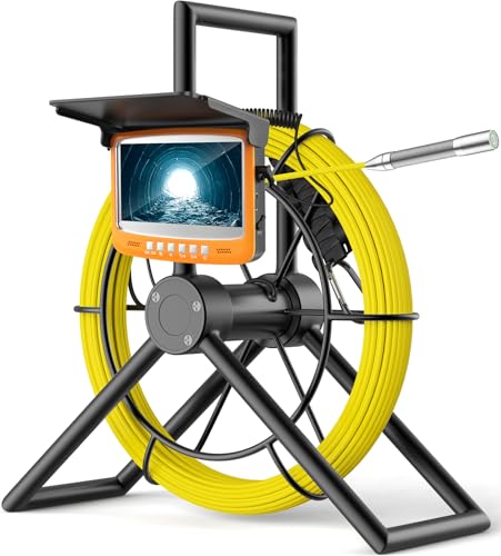 PeachLeaf Câmera de Esgoto com Zoom de 5 Níveis, Tela de 4,3'', Diâmetro da Câmera de 17 Mm, Câmer