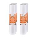 iSpring FP110X4 10"x2.5" Universal Sediment Water Filter Replacement Cartridges, 10 Micron Multi-layer Sediment Filter, 4 Pack