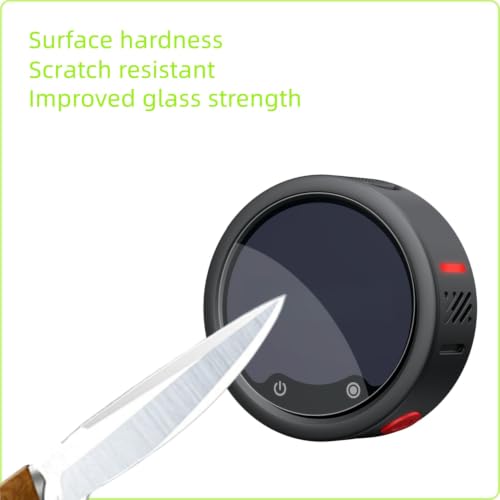 Protector de pantalla compatible con transmisor Insta360 Mic Pro cristal templado Mini Lavalier TX 3