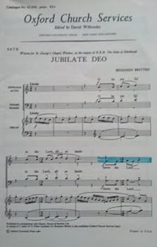 Jubilate Deo. [In C major.] < S. A. T. B. > (Oxford Church Services)