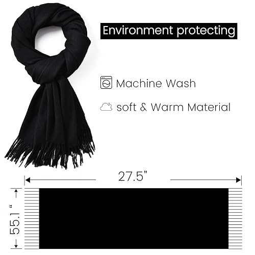 Clothirily Womens Winter Scarf, Fashion Cashmere Feel Plaid Scarfs for Women, Pashmina Shawls and Wraps, Long Blanket Scarf4
