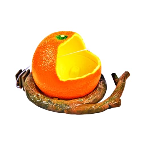 BESPORTBLE オウムボウル オウムの餌入れ 鳥の水鉢 鳥の果物のフードボウル オウムの餌付けツール ペット給餌ツール 食品容器 鳥かごの餌箱 鳥のフードホルダー ペットフード容器 Orangeのサムネイル