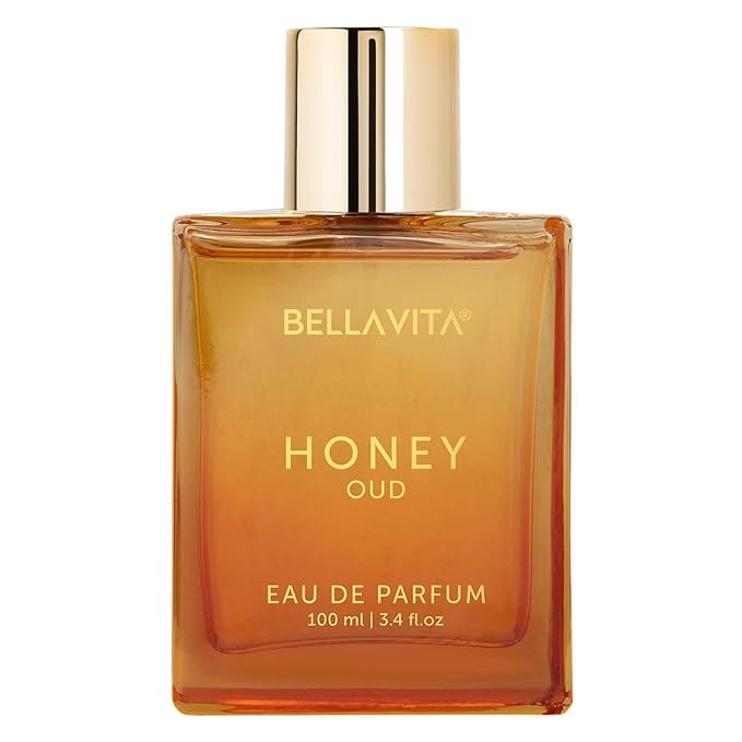 Bella Vita- Luxury Honey Oud Unisex Eau De Parfum With Bergamot, Patchouli, Vanilla Premium, Long Lasting Sweet & Spicy Liquid Fragrance – 3.4 fl oz, 100ml
