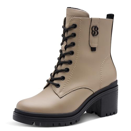 Bottines plates s.Oliver Femme en dentelle fini les douleurs aux pieds en marchant