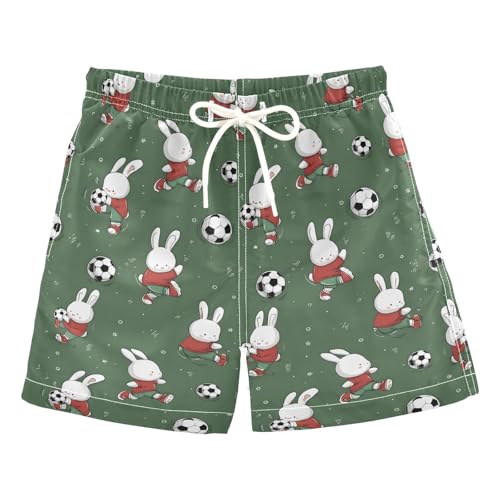 Boys Swim Trunks Quick Dry UPF 50+ Beach Board Shorts Kids Bathing Suits Swimsuit 2T Rabbit Kick Ball