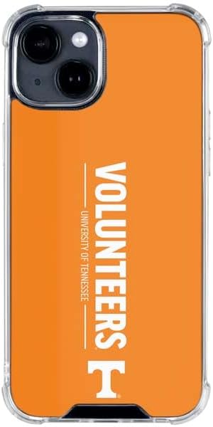 Skinit Clear Phone Case Compatible with iPhone 14 - Officially Licensed University of Tennessee-Knoxville T Logo Vols on Gray Design