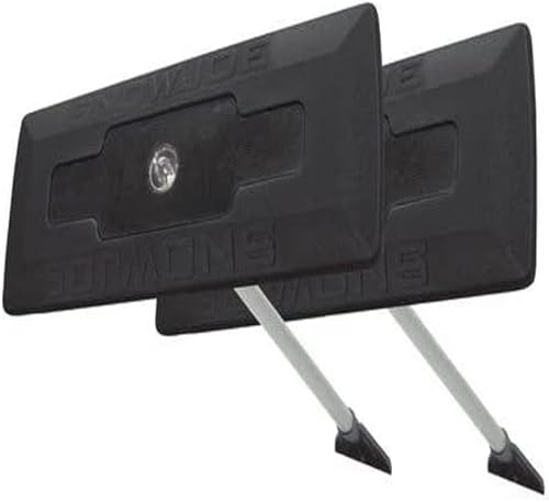 Snow Joe SJBLZD-ECM-LED-2-BLK Escoba telescópica de nieve 3 en 1 + rascador de hielo Cabeza de espuma de 18 pulgadas Faros delanteros (paquete de