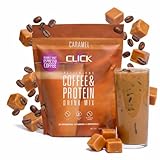 CLICK Coffee Protein Espresso Drink, Caramel, 15.31 Ounce