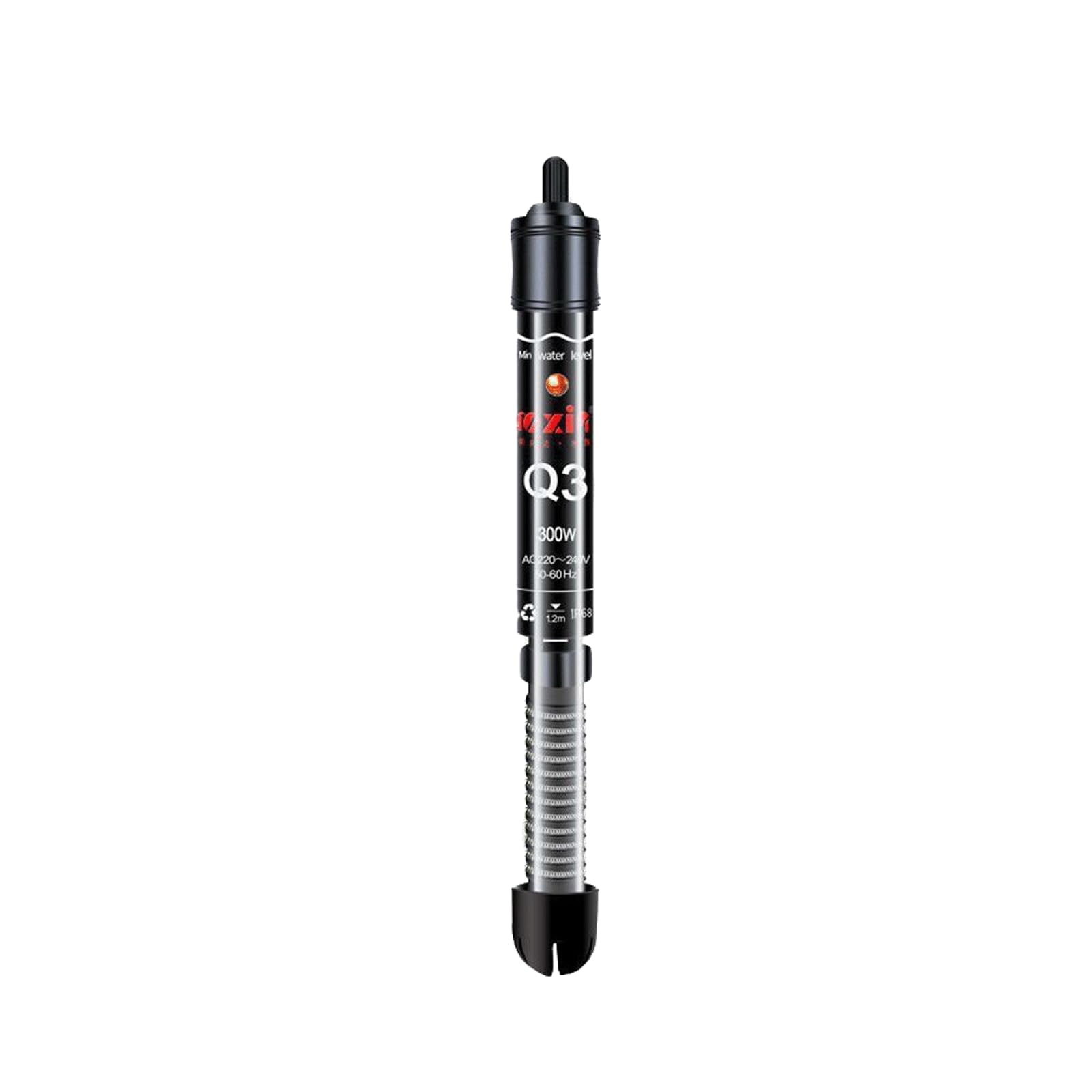 Asta di Riscaldamento Acquario Termostato Automatico Acquario Asta Vetro Quarzo Antideflagrante con Copertura Protettiva,200W