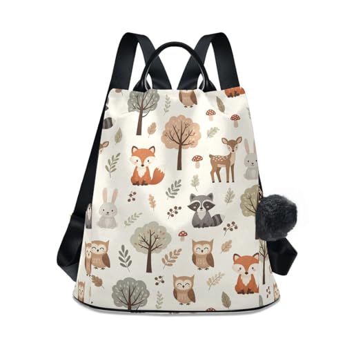 Sac à dos tendance imprimé sergé avec plusieurs poches pratiques