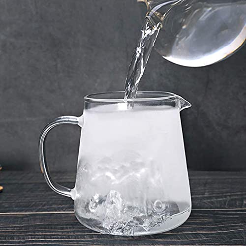 Bule de vidro com infusor, filtro de chá de vidro borosilicato resistente ao calor para chá solto, c