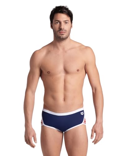 Image of ARENA Performance Men's Icons Solid Low-Waist Swim Brief Short Athletic Swimsuit