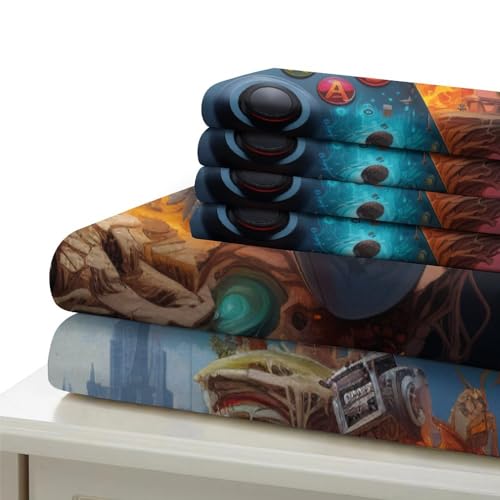 Funda nórdica de volcán 3D 135x200cm con funda de almohada 7