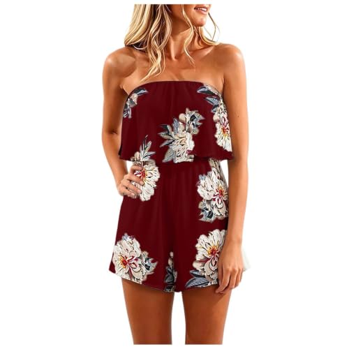 Mono corto de mujer holgado con estampado floral para verano elegante