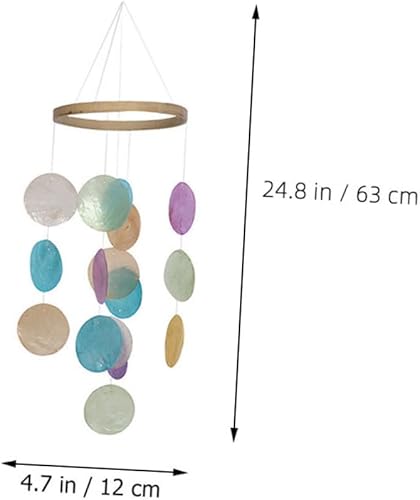 Miniatura 2 de Campana de viento para decoración de exteriores e interiores, anillo colgante, campanilla de viento creativa para jardín, patio y decoración del