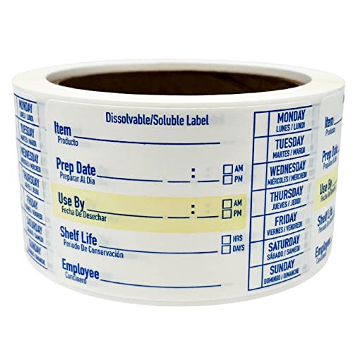 ATL Direct 2x3 Dissolvable Labels for Food Containers