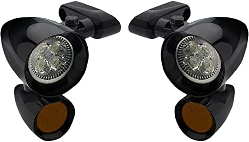 HEADWINDS FLT900VD0015ZAP Vampire Side-Mount Led Spotlights with Turn Signal - Black