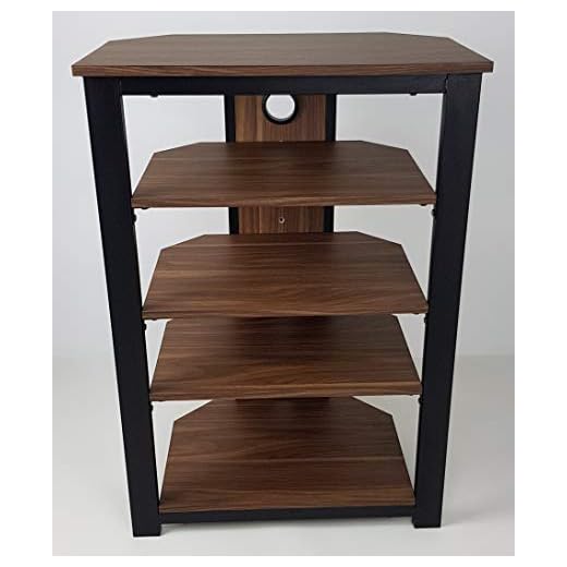 Gecko Tower TOW500 - Mobiletto per sistema Hi-Fi con 5 mensole in legno