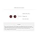 Red Resin Ball Stud Earrings for Women Minimalist Retro Vintage Style Fashion Jewelry Lightweight Elegant Statement Ear Studs with Sparkle Finish