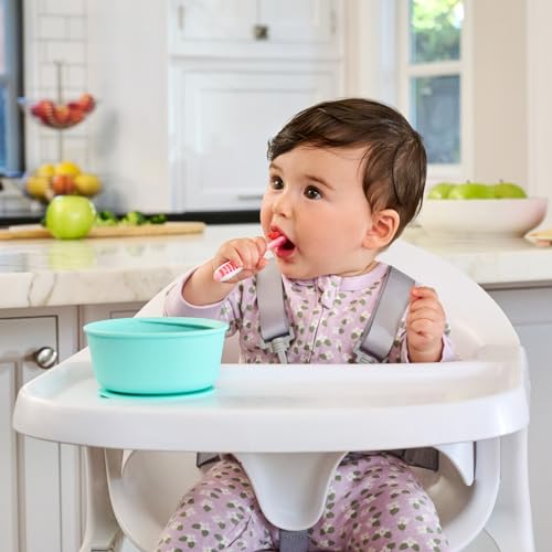 Image of Munchkin Gentle Dip Baby Spoons for Self Feeding and Baby Led Weaning, 6 Pack, Blue /Green /Pink /Purple