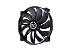 Thermaltake 200mm Pure 20 Series Black 200x30mm Thick Quiet High Airflow Case Fan with Anti-Vibration Mounting System Cooling CL-F015-PL20BL-A