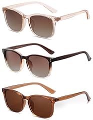 B6 Transparent Brown+brown Gradient+light Crystal Brown/Brown(3 Pack)