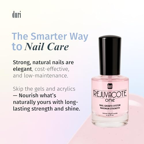 Duri Rejuvacote 1 Original Maximum Strength Nail Growth System Base and Top Coat - Nail Hardener Repair Chipping Strengthen Breaking and Brittle Treatment, by Duri Cosmetics (Pack of 1) - Image 4