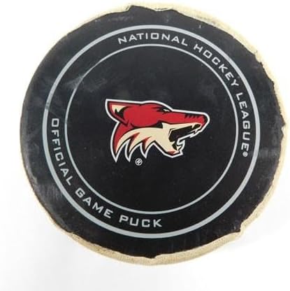 2017 Arizona Coyotes vs. Los Angeles Kings Game Used Puck 11-24-17 AA0023124 - NHL Unsigned Game Used Pucks
