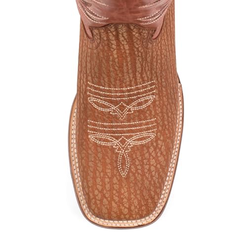 Men's Genuine Bull Neck Leather Rodeo Boot Leather Sole Style 15574