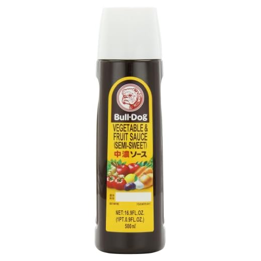 Bull-Dog, Vegetable & Fruit Sauce, 16.9-Ounce Units (Pack of 4)