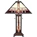 Robert Louis Tiffany Alfred Mission Tiffany Style Table Lamp with Nightlight 26