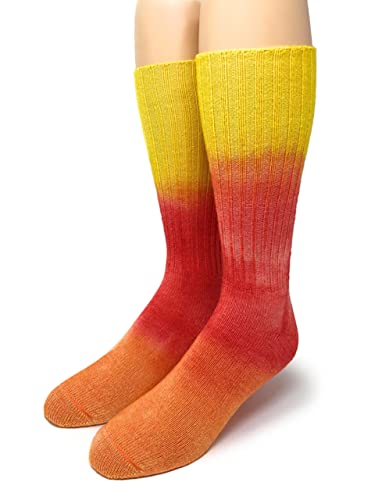 Image of WARRIOR ALPACA SOCKS - Ribbed Casual Everyday Alpaca Wool Crew Socks For Men And Women