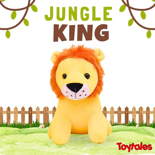 Image of TOYTALES Soft Toy Combo Pack Cute Fairy Unicorn & Baby Lion Plush Toys for Kids (Pack of 2)