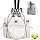 JKAOO Tennis Bags for Women, Waterproof Tennis Sling Crossbody Shoulder Backpack Holds 2 Rackets, Tennis Racket Bag for Pickleball Badminton