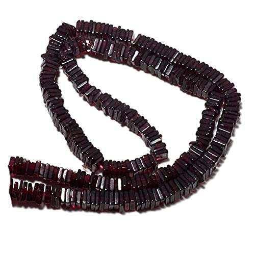 Garnet heishi spacer beads LKBEADS perles en pierre fine grenat 5mm de qualité