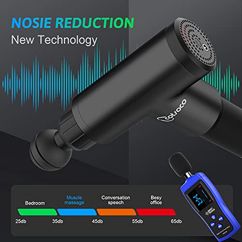 Pistola de massagem, massageador muscular e tecido profundo portátil sem fio, dispositivo de massage