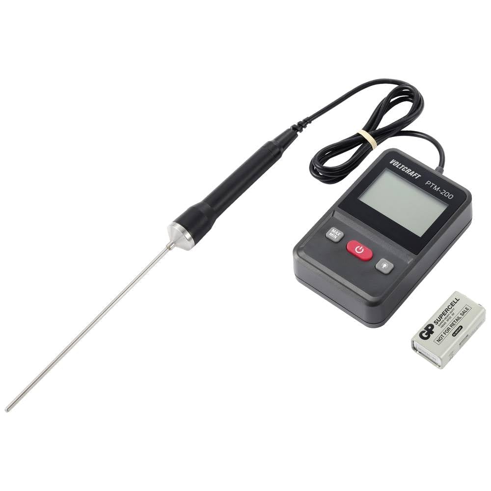VOLTCRAFT PTM-200 Einstichthermometer Messbereich Temperatur -200 bis 200 °C Fühler-Typ Pt1000 Kontaktmessung