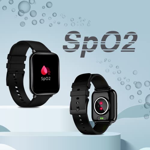 Image of MUSTARD CZAR Smart Watch with 1.81 inch Curved Display with 3D Dynamic dial, Bluetooth Calling, Water Proof IP68, 10 Built-in &100+ Sports Mode, 150+ Watch Faces, Dedicated Spo2 & Female Care (Black)