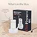 Vin Fresco Electric Wine Dispenser and Red Wine Aerator - One Button Electric Wine Aerator - Built in Wine Pourer Spout Aerator - Pumps and Dispenses Wine, Fits Most Bottles (White & Rose Gold)