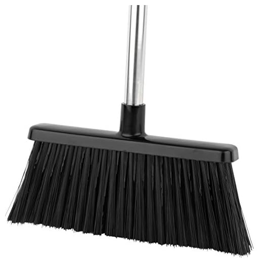 Broom Indoor/Outdoor - Strongest 30% Heavier Duty - Angle Broom with Extendable Broomstick for Easy Sweeping - Easy Assembly Great Use for Home Kitchen Room Office Lobby Floor Pet Hair Sweeping Etc.
