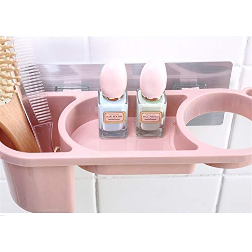 Support de rangement mural multifonction rose pour organisation maison écologique - 4