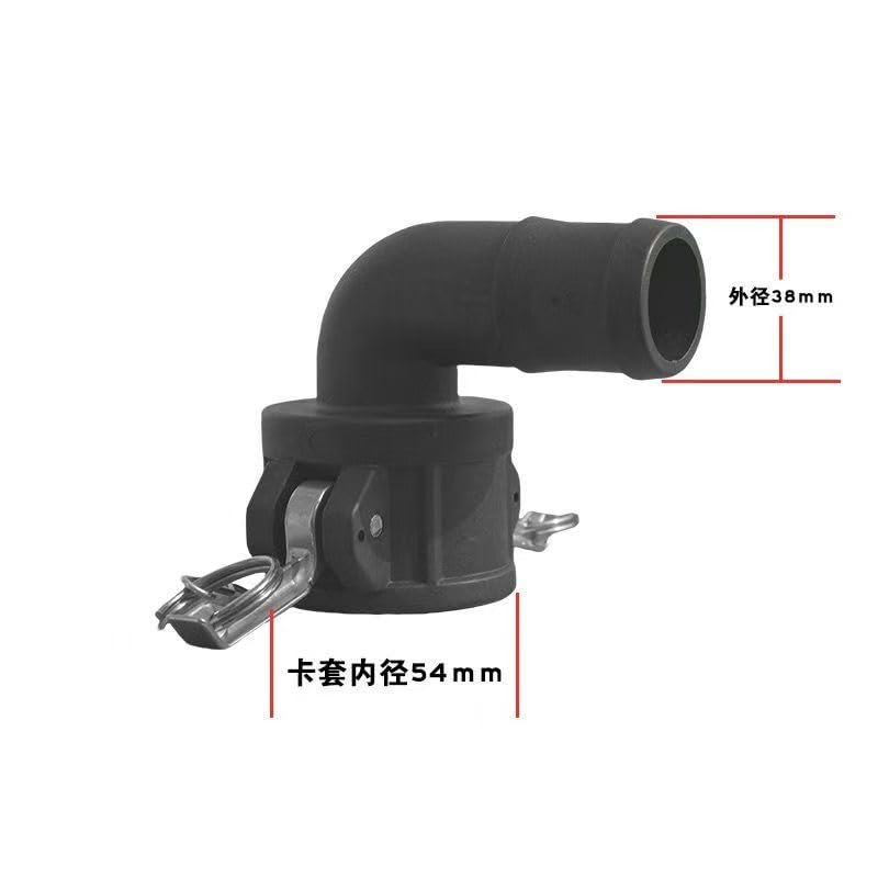 Conector de Toque de Manguera, Conector rápido de Extremo Hembra en Forma de C de plástico, Conector de cánula de Extremo Hembra, Conector de Cuero cabelludo doblado de 90 Grados de Extremo