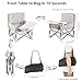 Portable Baby Chair with Removable Tray – Folding Booster Seat for Toddlers 6 Months to 3 Years, Lightweight Travel Highchair for Camping, Beach, Outdoor & Dining Table Use Beige (Grey)