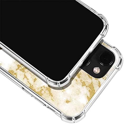 Skinit Clear Phone Case Compatible with iPhone 13 - Colored Marble Design